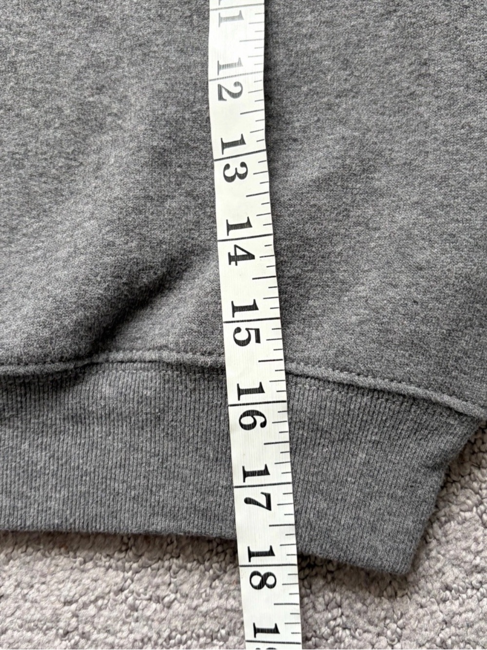 POLO RALPH LAUREN Sweatshirt Girls Youth Medium 8/10 Gray Patch Logo Pullover - Picture 10 of 11
